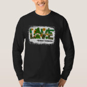 Love School Counselor Gnome Sunflower  St Patrick  Tシャツ (正面)