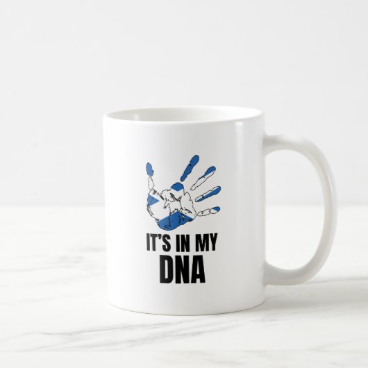 Love ScotlandプライドIn My DNA Scotish Family コーヒーマグカップ (右)