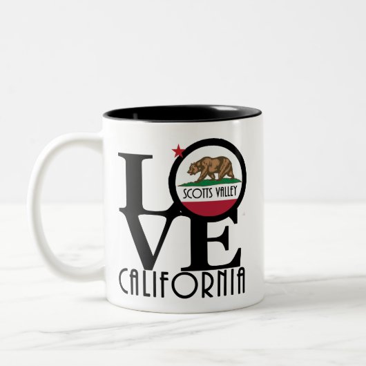 LOVE Scotts Valley California 11oz ツートーンマグカップ (左)