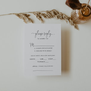 Love Scriptファンシーのメ結婚ニュー選択RSVP 出欠カード