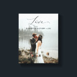 Love Script手書きカスタマイズの結婚写真 キャンバスプリント<br><div class="desc">このデザインはLove Script手書きカスタマイズのPhoto Canvas Printをテキスカスタマイズトと共に印刷した。このクリックテンプレートを修正するにはカスタマイズ、「IT」ボタンをクリックし、デザインツールを使用して下さい。このデザインに一致する他の製品については、グラフィックアートデザインストアをご覧ください。</div>