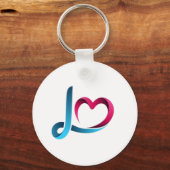 Love Script Groomsmen Keychain - Elegant Wedding  キーホルダー (正面)