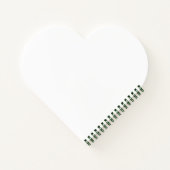 Love Script Heart Shaped Notebook | Romantic ノートブック (裏面)
