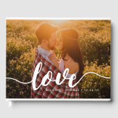 Love Script Overlay結婚の写真 ゲストブック (正面)