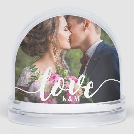 Love Script Overlay Photo & Monogram (正面)