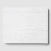 Love Script with Green Leaves on Whitewashed Wood ゲストブック (裏面)