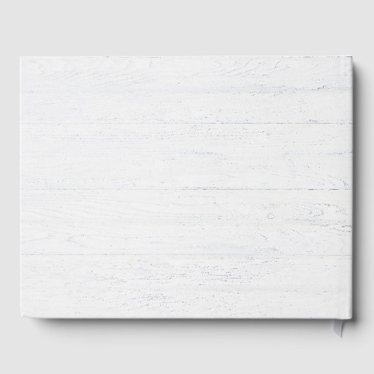 Love Script with Green Leaves on Whitewashed Wood ゲストブック (裏面)