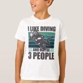 Love Scuba Diving Funn Diver Gift Tシャツ (正面)