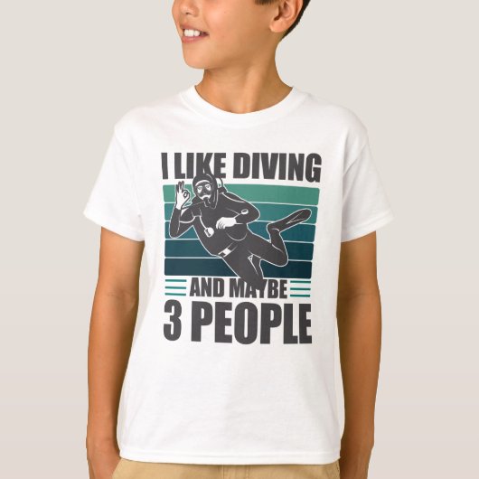 Love Scuba Diving Funn Diver Gift Tシャツ (正面)