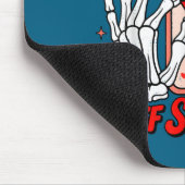 Love Season Skeleton Funny Valentines Day Womens T マウスパッド (コーナー)