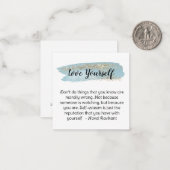 *~ Love Self You Know引用文AP62ノートカード ノートカード (正面/裏面インサイチュ)