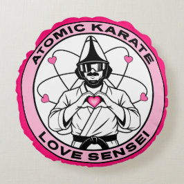 Love Sensei - Atomic Karate - TWRPラウンドピロー ラウンドクッション