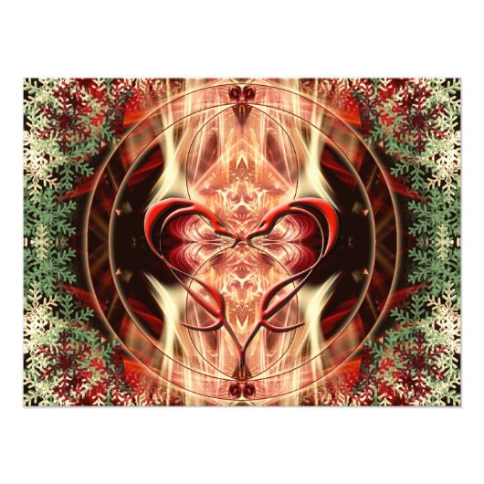 Love Serpent Fractal Art Photo フォトプリント (正面)