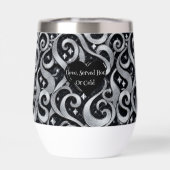 Love Served Hot or Cold Silver Bling Luxury Funky (背面)