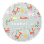 Love Sewing Machine Grey セラミックノブ (正面)