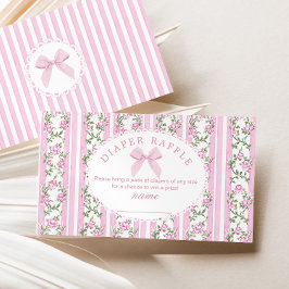Love Shack Baby Bow Diaper raffle ticket エンクロージャーカード