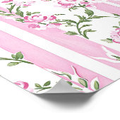 Love Shack Baby Coquette Bow Baby Shower Welcome ポスター (角)