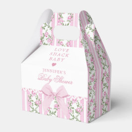 Love Shack Baby Coquette Bow Floral Baby Shower フェイバーボックス