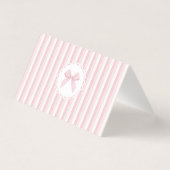 Love Shack Baby Coquette Bow Floral place card (裏面)