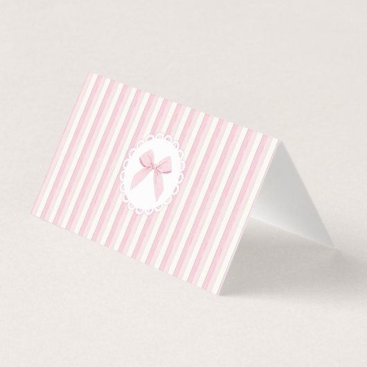 Love Shack Baby Coquette Bow Floral place card (裏面)