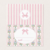 Love Shack Baby Coquette Bow Floral place card (外部フラット)