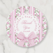 Love Shack Baby Coquette Pink Bow Thank you フェイバータグ (正面)