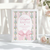 Love Shack Baby Diaper raffle Coquette Bow ポスター