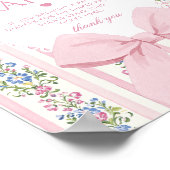 Love Shack Baby Diaper raffle Coquette Bow ポスター (角)