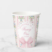 Love Shack Fancy One Coquette Bow 1st Birthday 紙コップ (裏面)