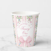 Love Shack Fancy One Coquette Bow 1st Birthday 紙コップ (正面)