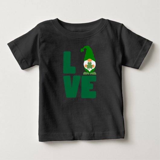Love Shamrock - St. Patrick's Day Luck ベビーTシャツ (正面)