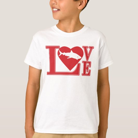 Love Sharks、I Love Sharks Tシャツ (正面)