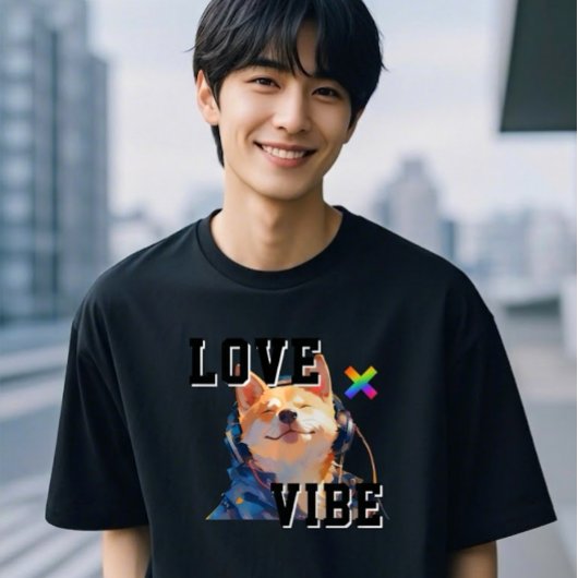 LOVE × SHIBA - Custom Tシャツ