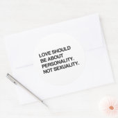 LOVE SHOULD BE ABOUT PERSONALITY.png ラウンドシール (封筒)