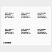 LOVE SHOULD BE ABOUT PERSONALITY.png ラウンドシール (シート)