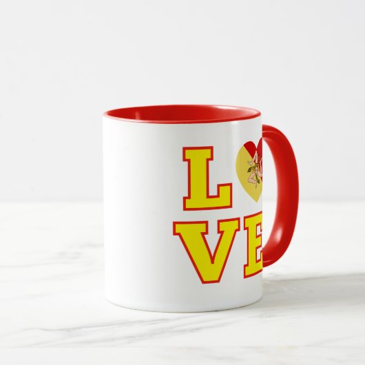 LOVE Sicily Mug マグカップ (正面右)