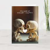 LOVE SKULLS | 折りたたみグリーティングカード カード (正面)