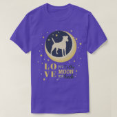 Love Smooth Fo Terrier Dog To The Moon Tシャツ (デザイン正面)