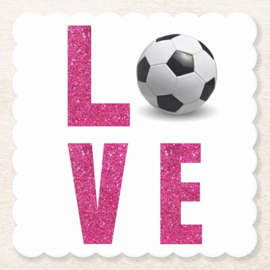 Love Soccer ペーパーコースター (正面)