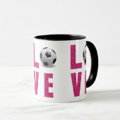 Love Soccer マグカップ (正面右)