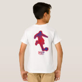 LOVE SOCCER BY MASANSER PIXELAT Tシャツ (裏面フル)