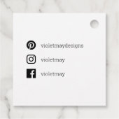 Love Social Mediaクラフトで手作り素朴 フェイバータグ (裏面)