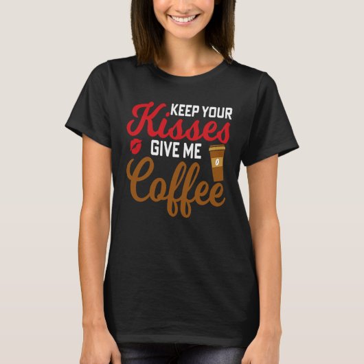Love & Some Coffee Valentineu2019s Tシャツ (正面)