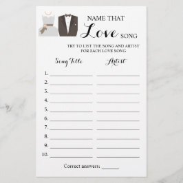 Love Song Bride & Groomゲームカード チラシ