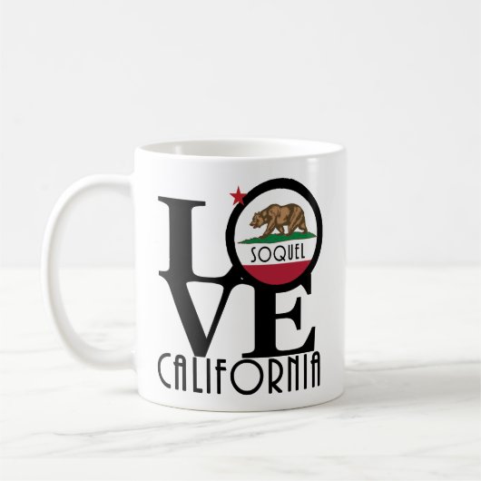 LOVE Soquel California 11oz コーヒーマグカップ (左)