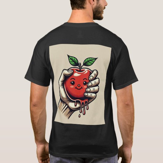Love Squeeze: Red Apple Tattoo Graphic Tシャツ (裏面)