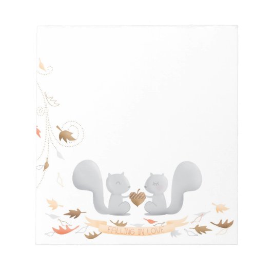 Love Squirrelメモ帳 ノートパッド (正面)