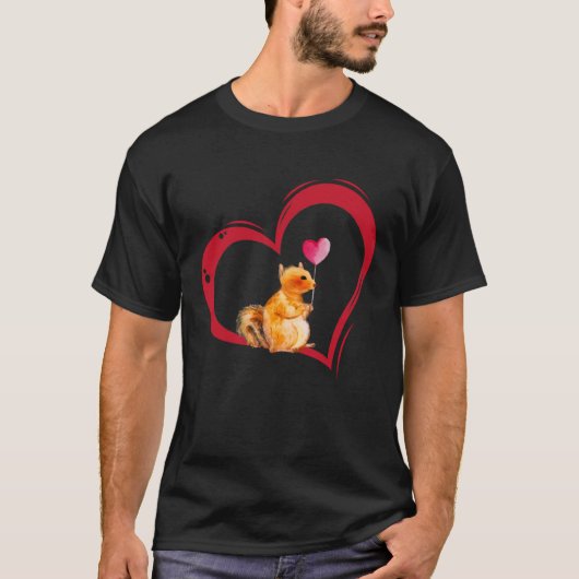 Love squirrel jokes Valentine s Day Tシャツ (正面)