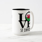 LOVE St Davids, Wales 15oz ツートーンマグカップ (正面右)