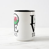 LOVE St Davids, Wales 15oz ツートーンマグカップ (中央)